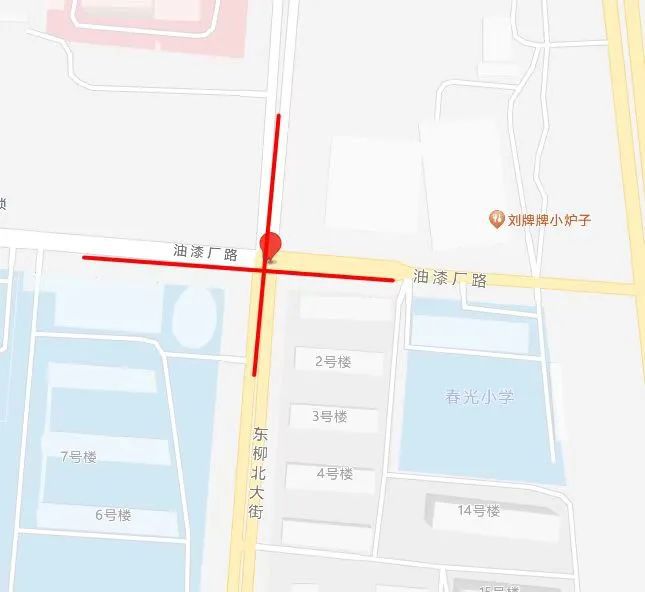 邯郸东柳大街与油漆厂路占道施工请注意！(图1)