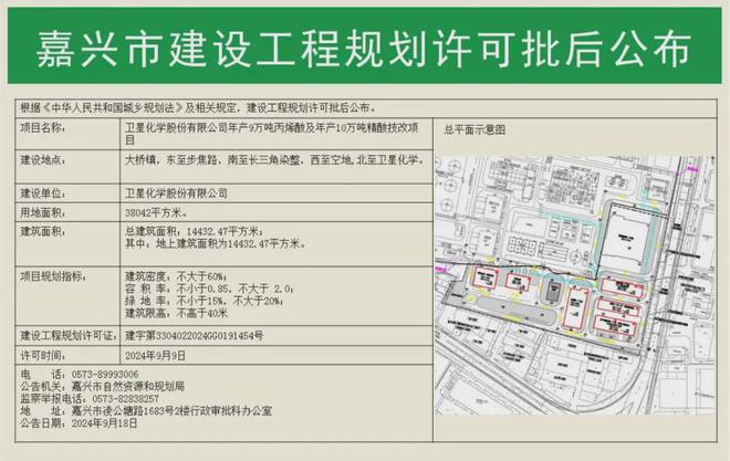卫星化学丙烯酸及精丙烯酸项目动工年产值预计突破13亿(图2)