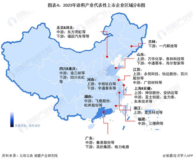 【干货】2023年涂料行业产业链全景梳理及区域热力地图(图4)