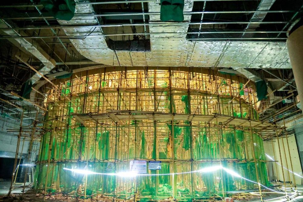 精河县文体中心、文博中心建设进入收官冲刺阶段(图1)